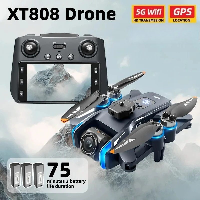 Drone Multispectral - Dron XT808 Pro MAX Original, 4K