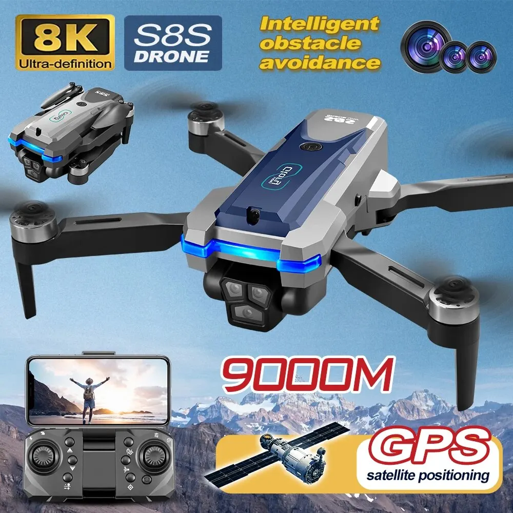 Dron plegable S8S con GPS, 5G, - Drone Cinematic reseña y precio